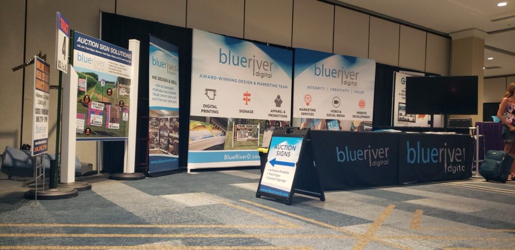 Expo Backdrops, Retractable Banner Stand, and A-Frame Sign, Plasticade