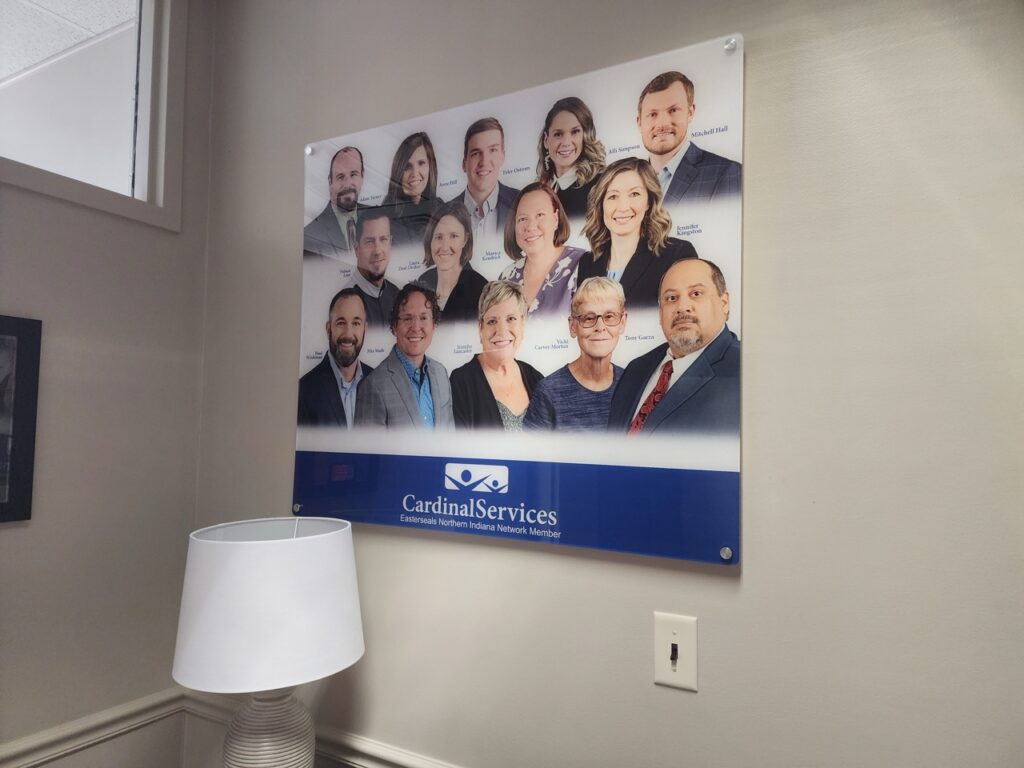 Acrylic Sign on Standoffs