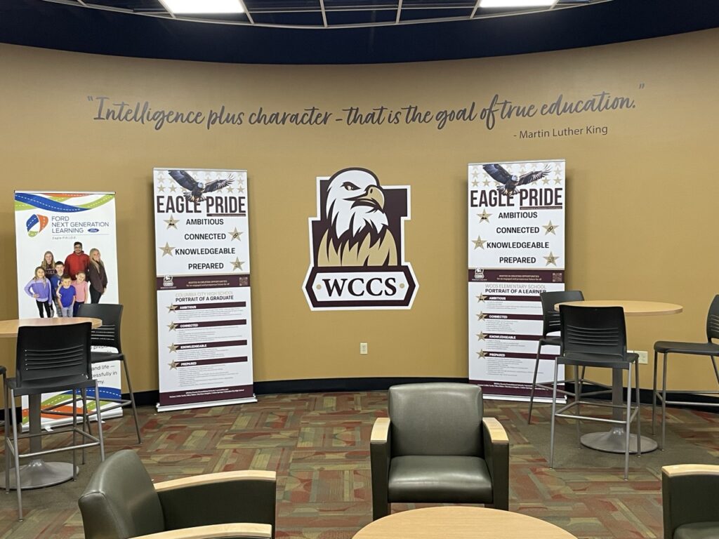 Wall Graphics / Wall Decals / Retractable Banner Stand / School Signage