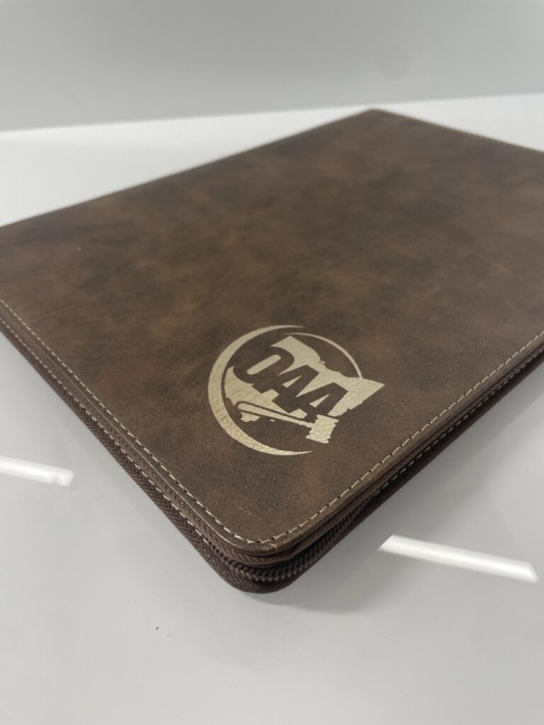 Custom Engraved Leather Padfolio